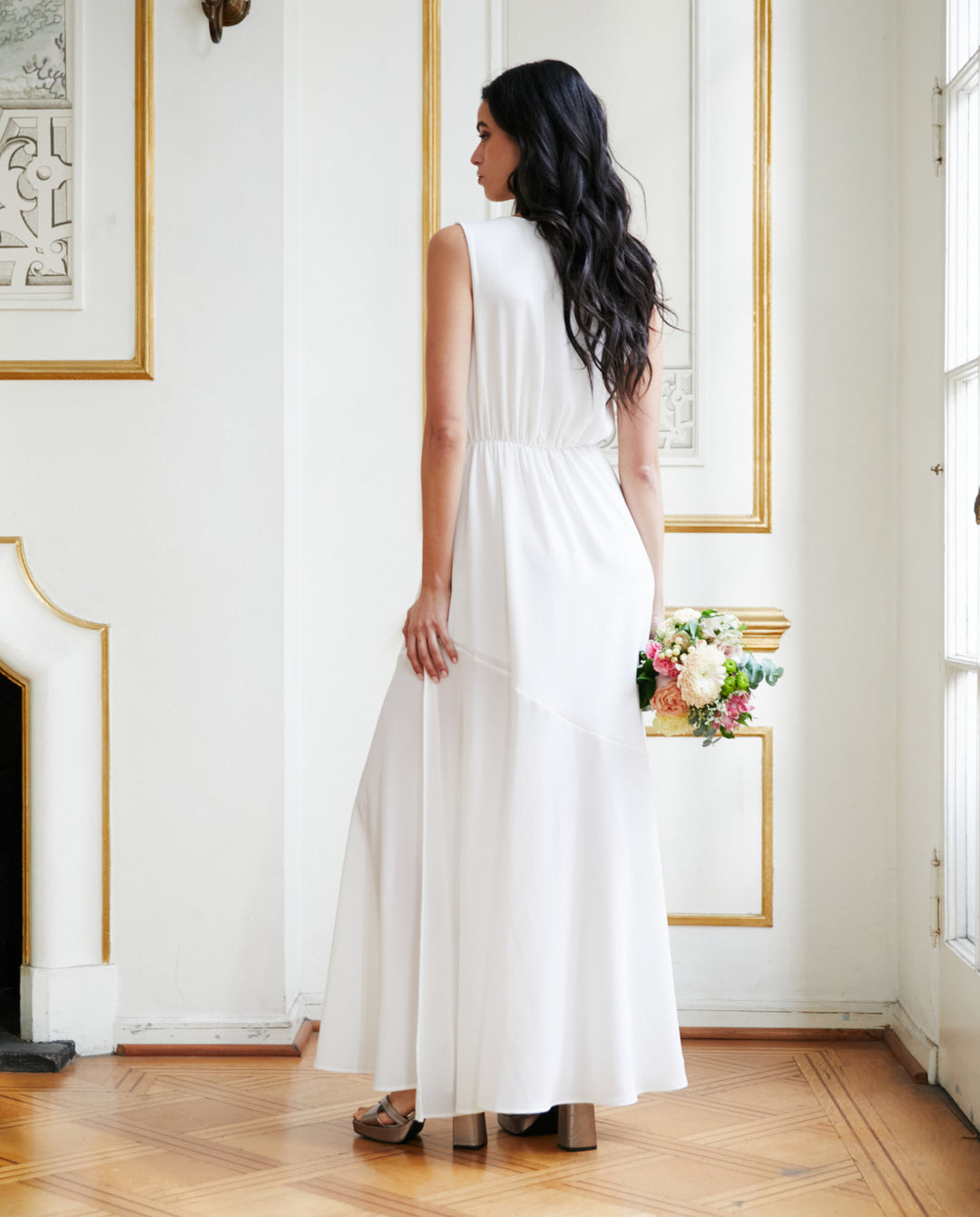 Vestido Largo de Novia Rita Blanco