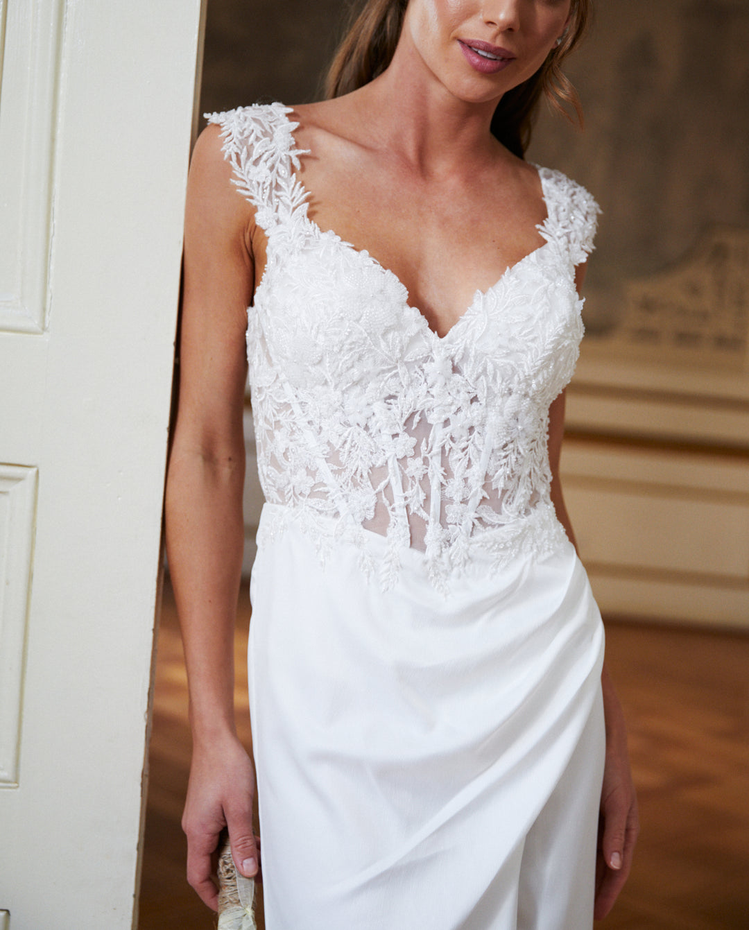 Vestido Largo de Novia Sigrid Blanco