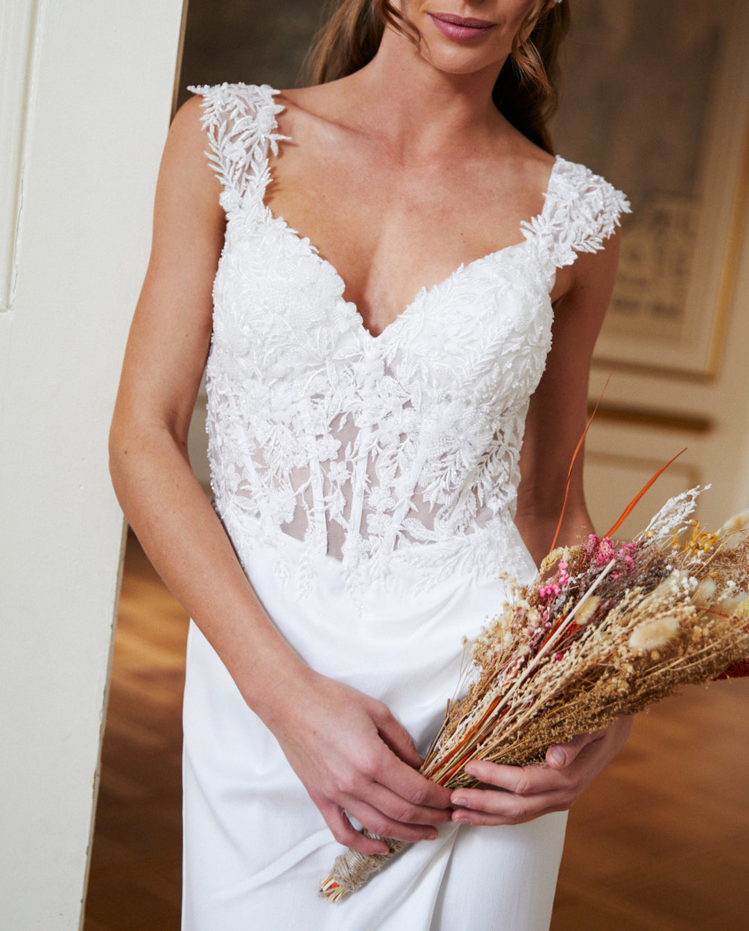 Vestido Largo de Novia Sigrid Blanco