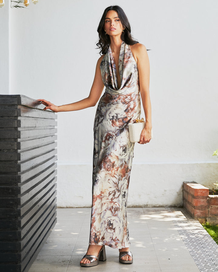 Vestido de Fiesta Margarita Fondo Arena