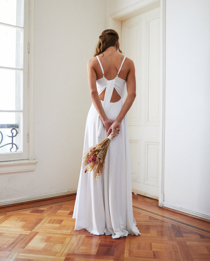 Vestido Largo de Novia Antonia Blanco