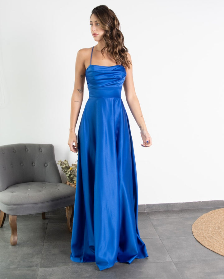 Vestido de Fiesta Largo Camila Azul Royal