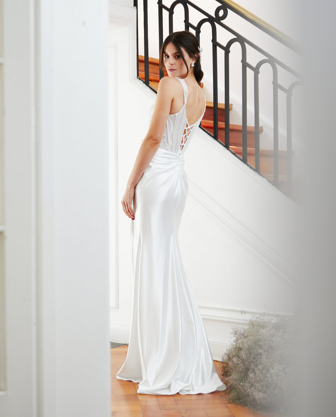 Vestido Largo de Novia Madrid Blanco