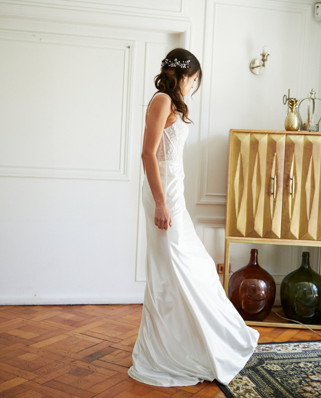 Vestido Largo de Novia Madrid Blanco