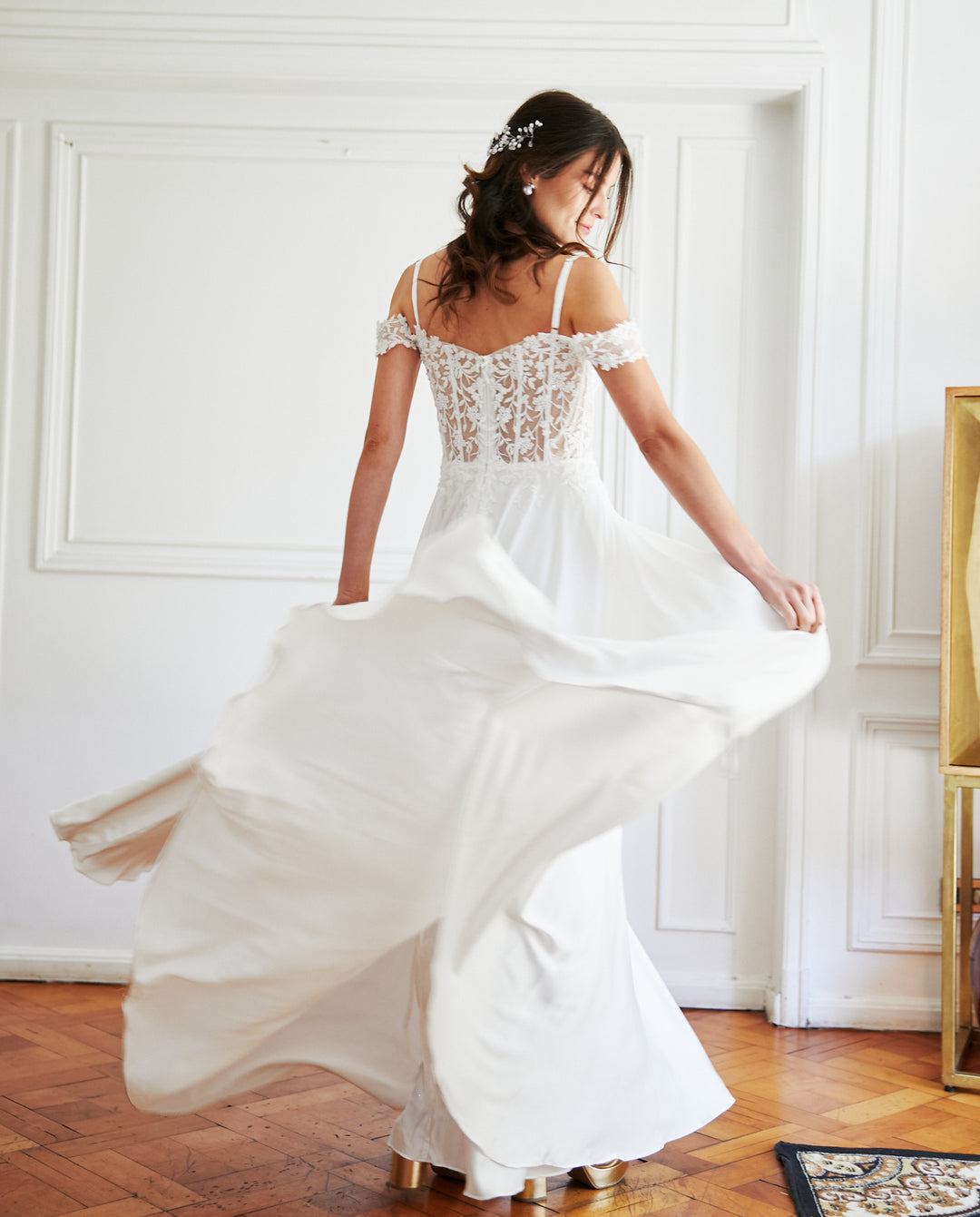 Vestido Largo de Novia Carmona Blanco