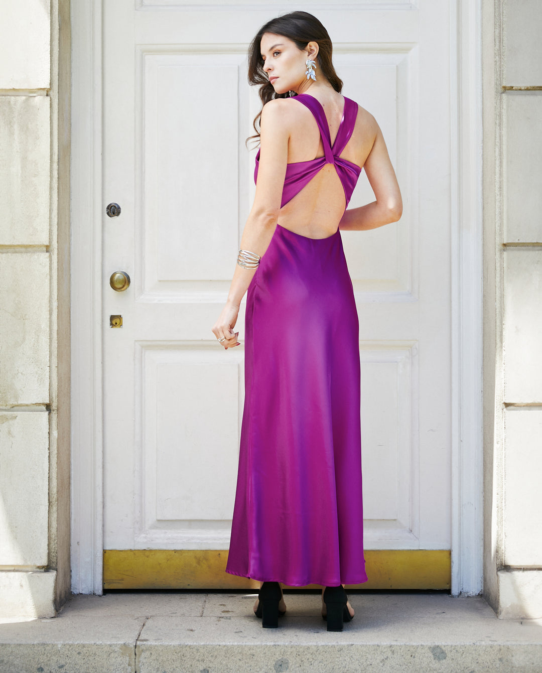 Vestido Largo de Fiesta Vivianne Magenta