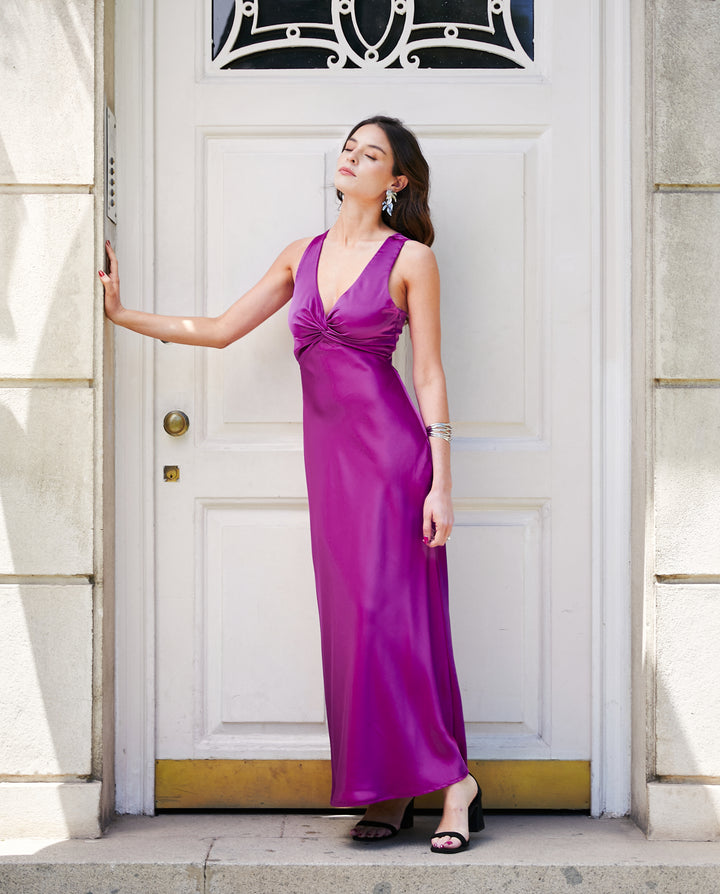 Vestido Largo de Fiesta Vivianne Magenta