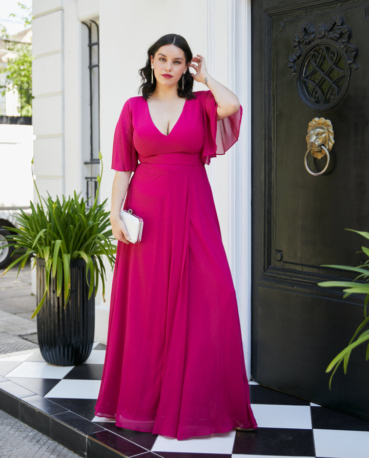Vestido Largo de Fiesta Cristina Magenta