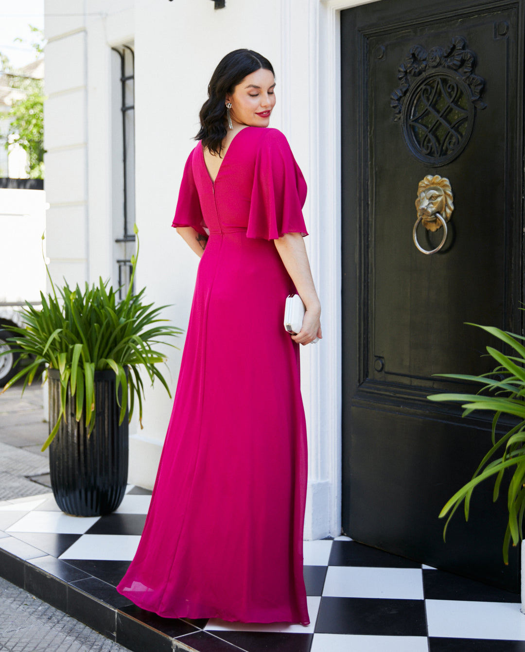 Vestido Largo de Fiesta Cristina Magenta