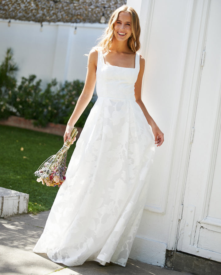 Vestido Largo de Novia Anahi Ivory