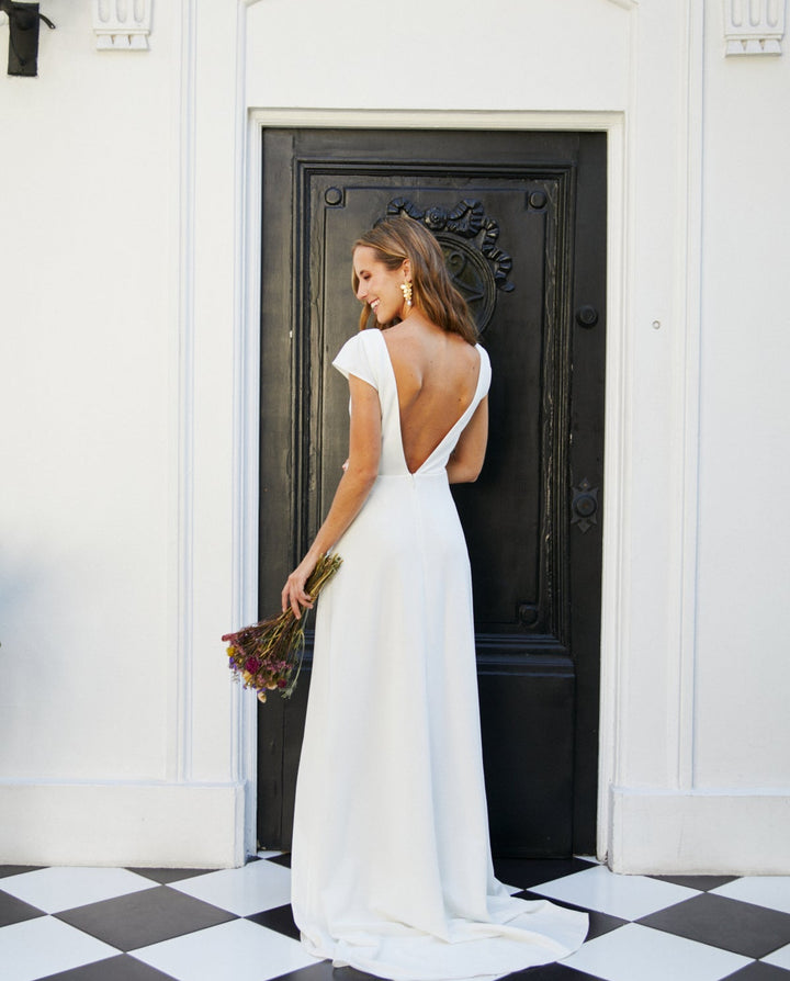 Vestido Largo de Novia Trini Ivory