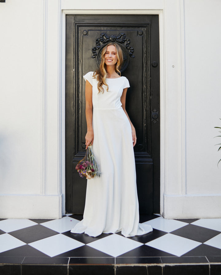 Vestido Largo de Novia Trini Ivory