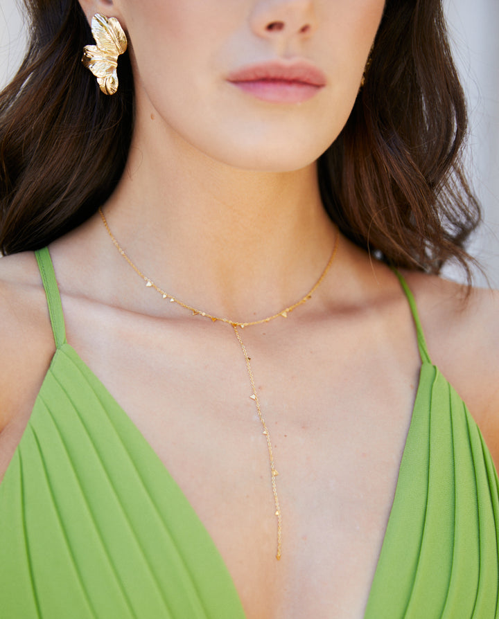 Vestido Largo de Fiesta Laura Gasa Verde Limón