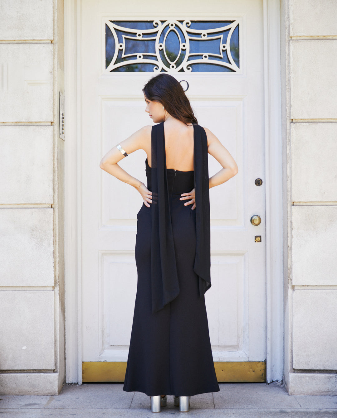 Vestido Largo de Fiesta Mara Negro