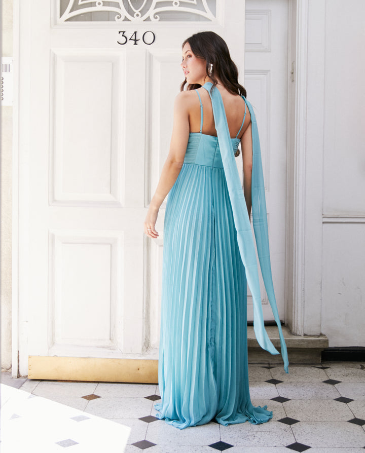 Vestido Largo de Fiesta Milagros Celeste