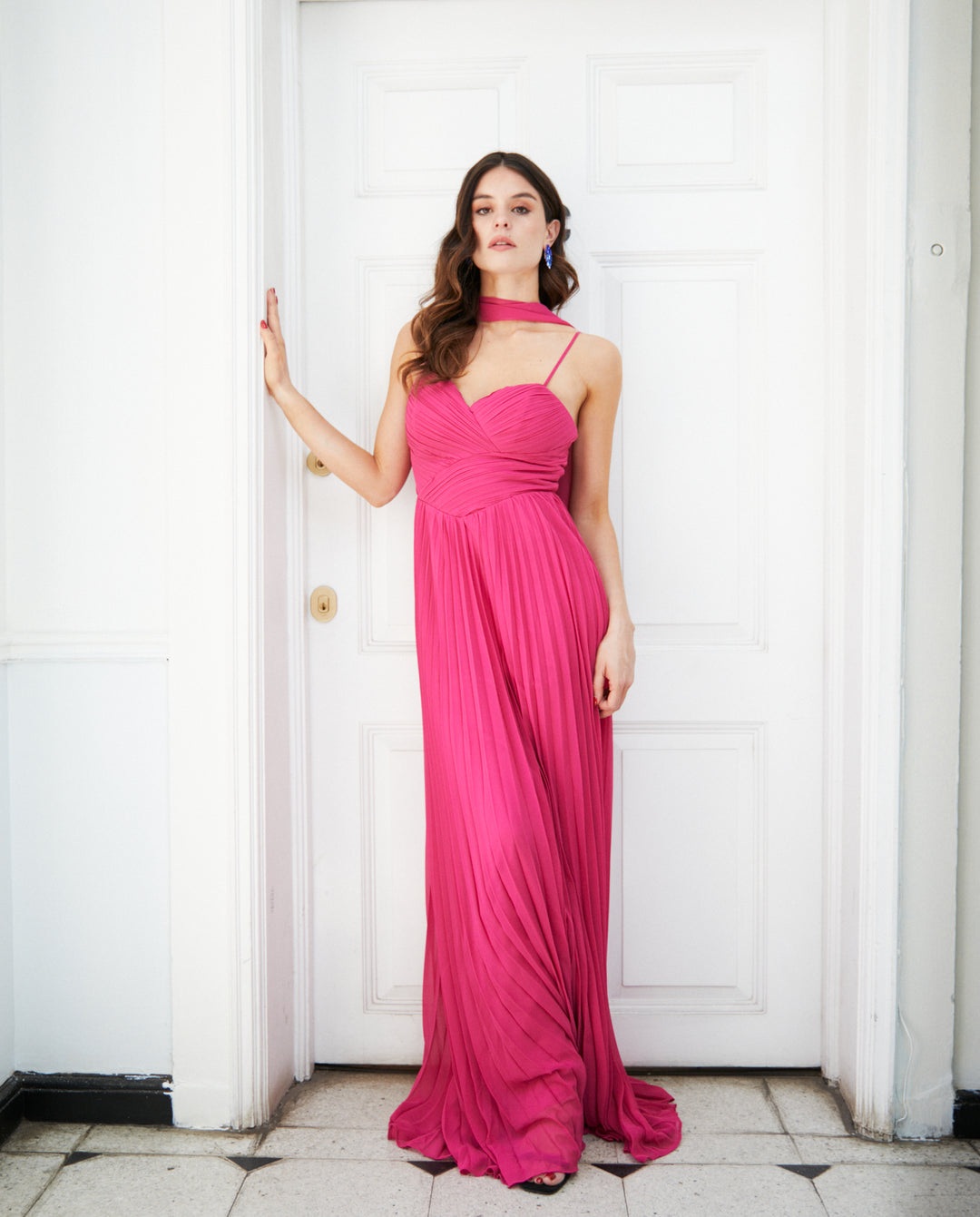 Vestido Largo de Fiesta Milagros Fucsia