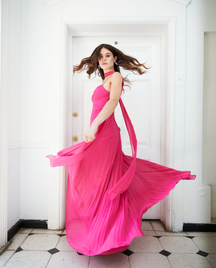 Vestido Largo de Fiesta Milagros Fucsia