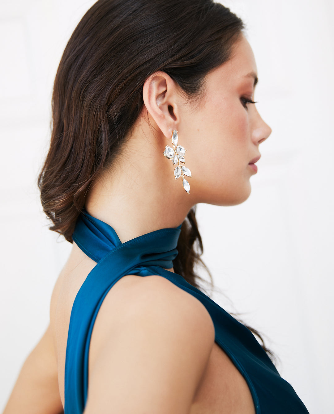 Vestido Largo de Fiesta Joaquina Turquesa Oscuro