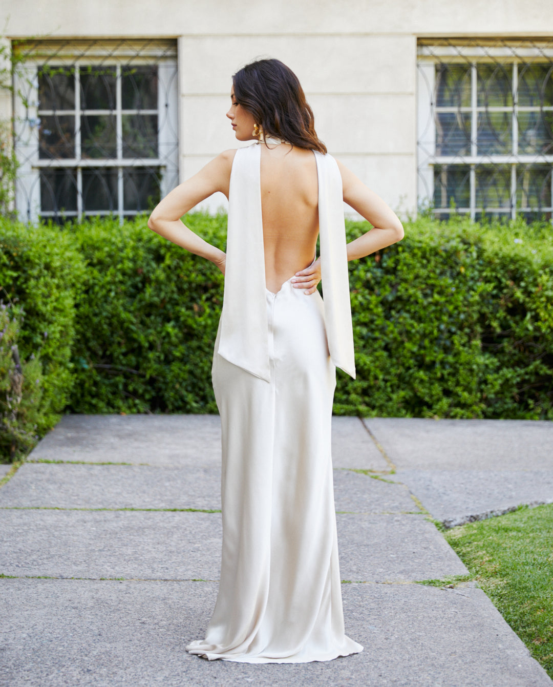 Vestido Largo de Fiesta Budapest Champagne