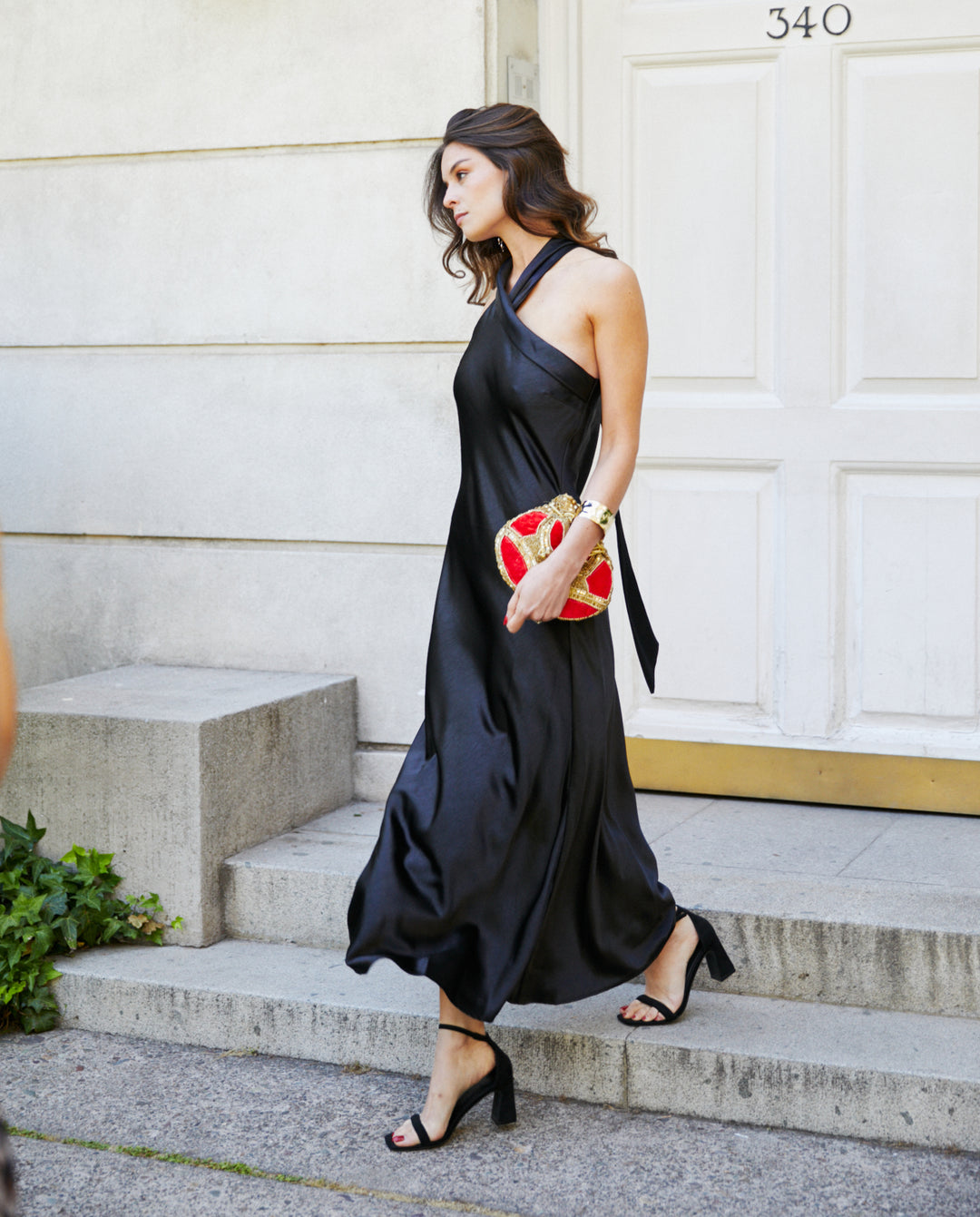 Vestido Largo de Fiesta Lucero Negro