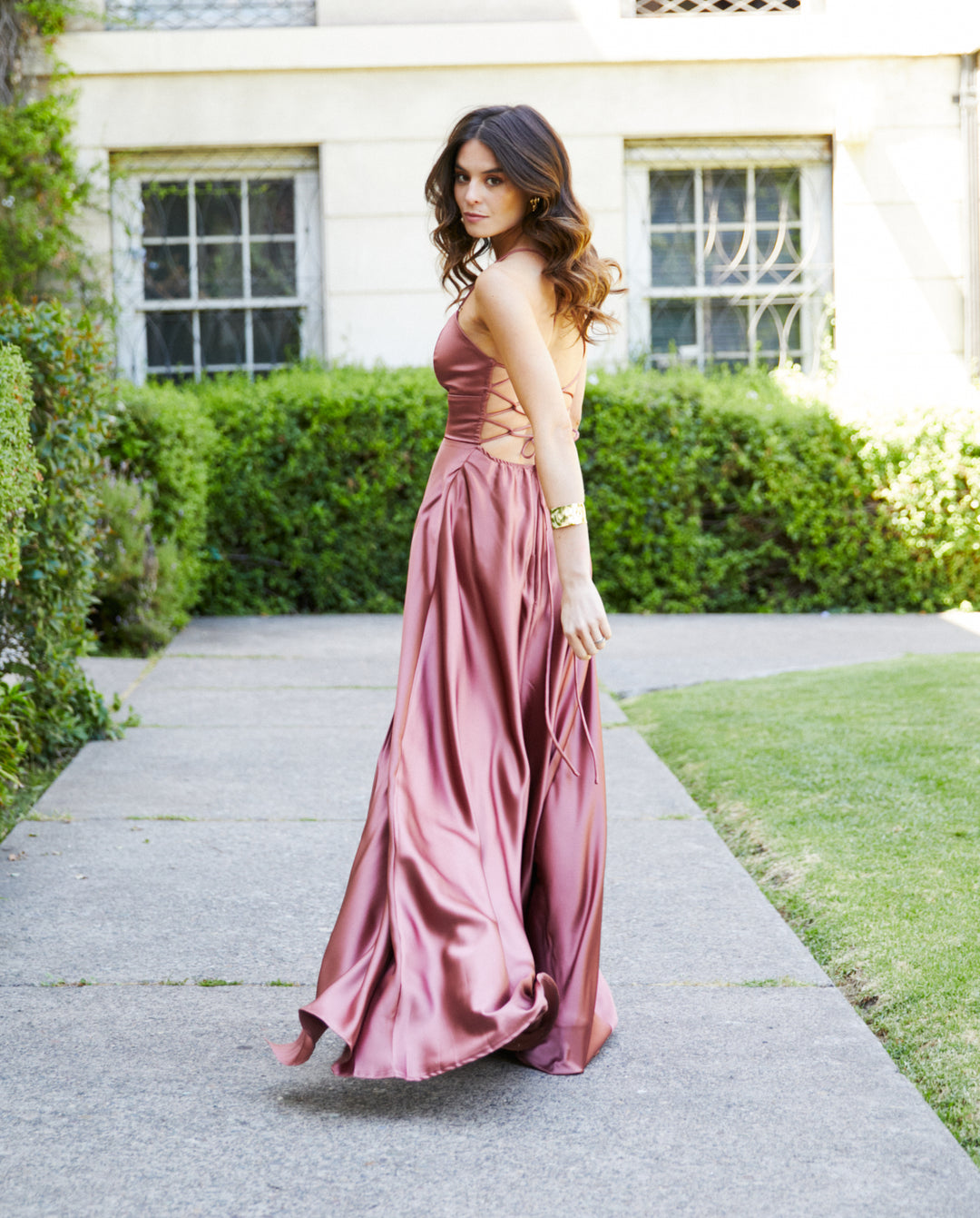 Vestido Largo de Fiesta Rafa Coral