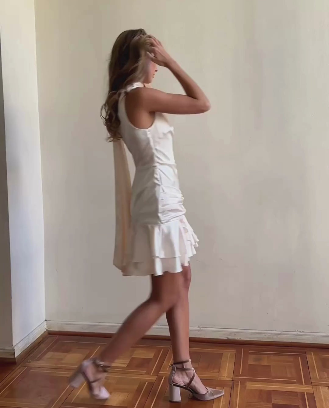 Vestido Corto de Novia Covadonga Crema