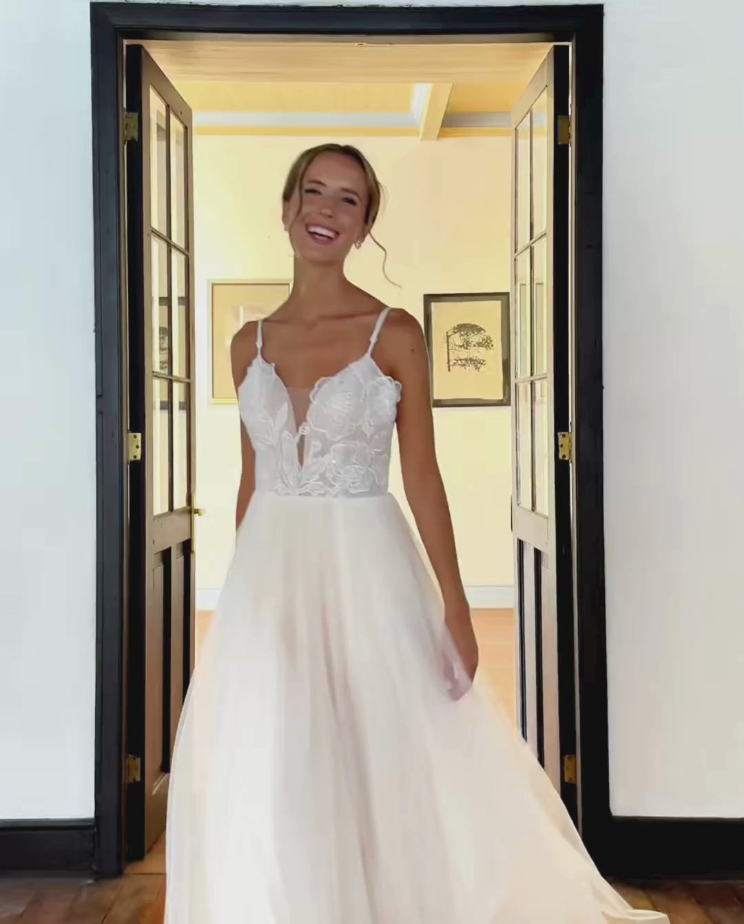 Vestido Largo de Novia Soleil Nude