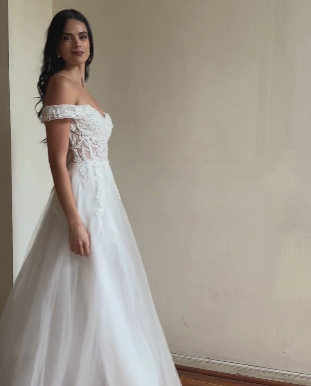 Vestido Largo de Novia Anais Ivory