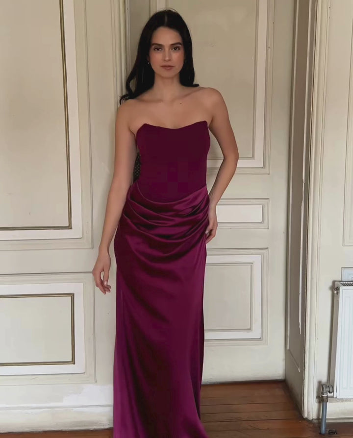 Vestido Largo de Fiesta Ariel Burdeo