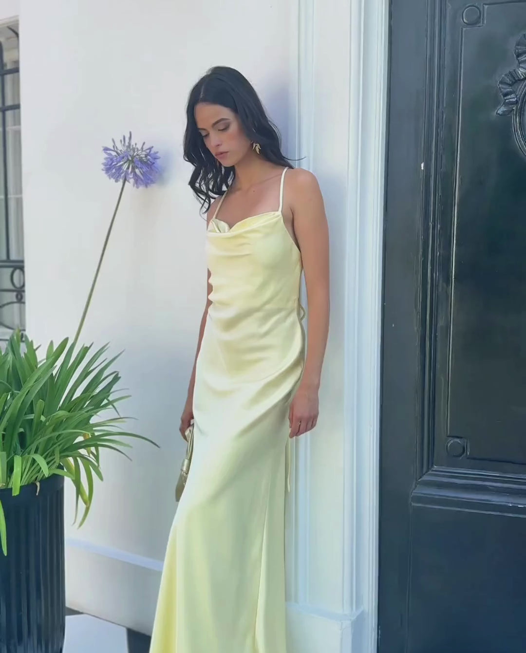 Vestido Largo de Fiesta Alina Amarillo