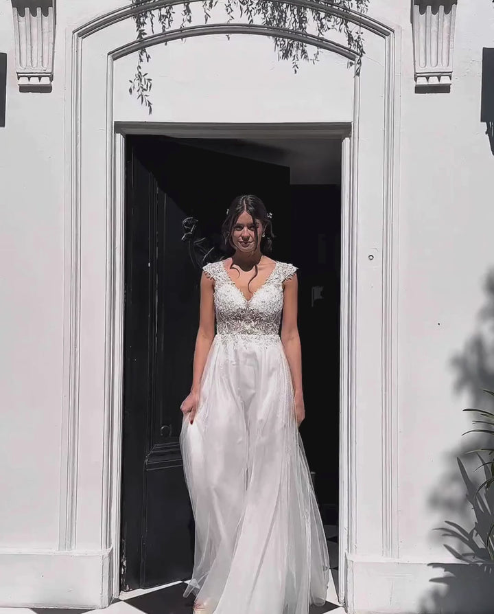 Vestido Largo de Novia Alicante Blanco