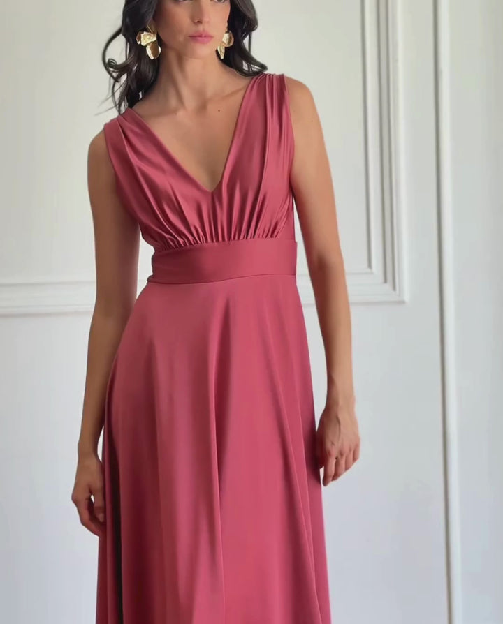 Vestido Amaranta Canela Claro