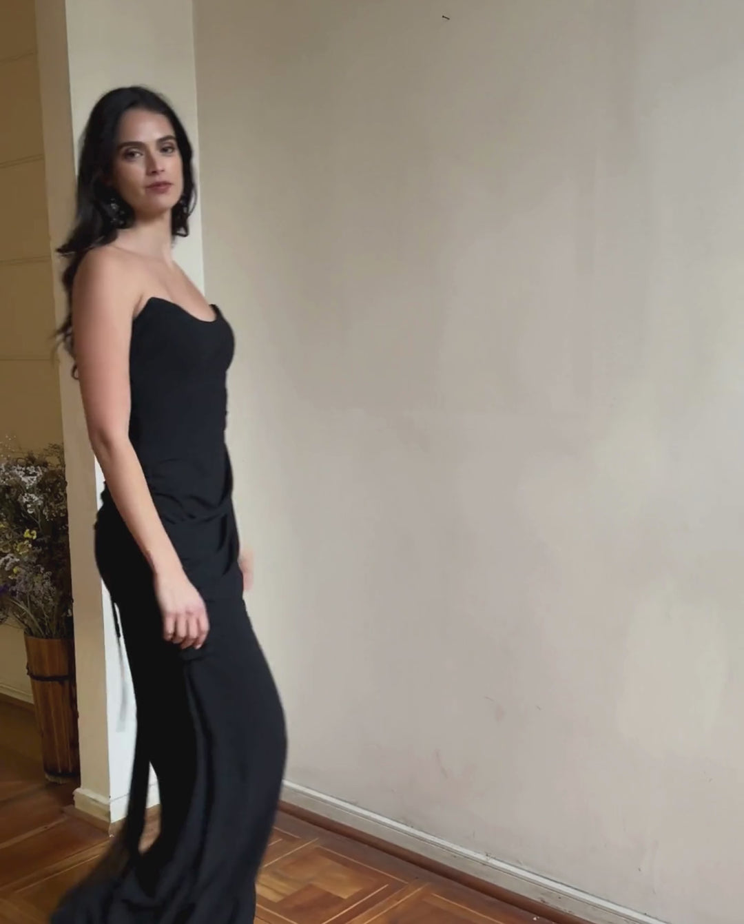 Vestido Largo de Fiesta Juliette Negro