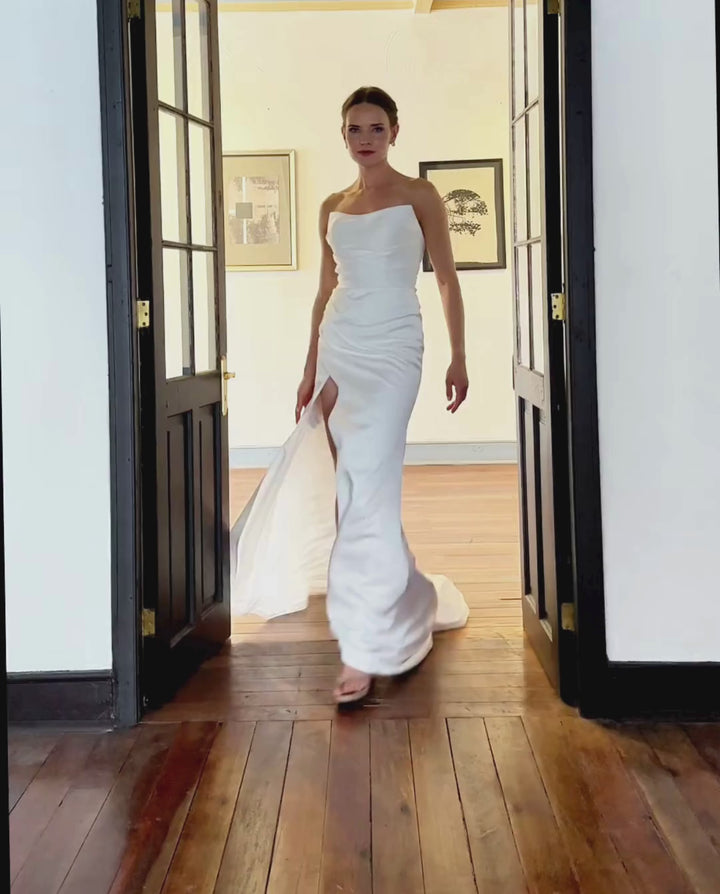 Vestido Largo de Novia Margot Ivory