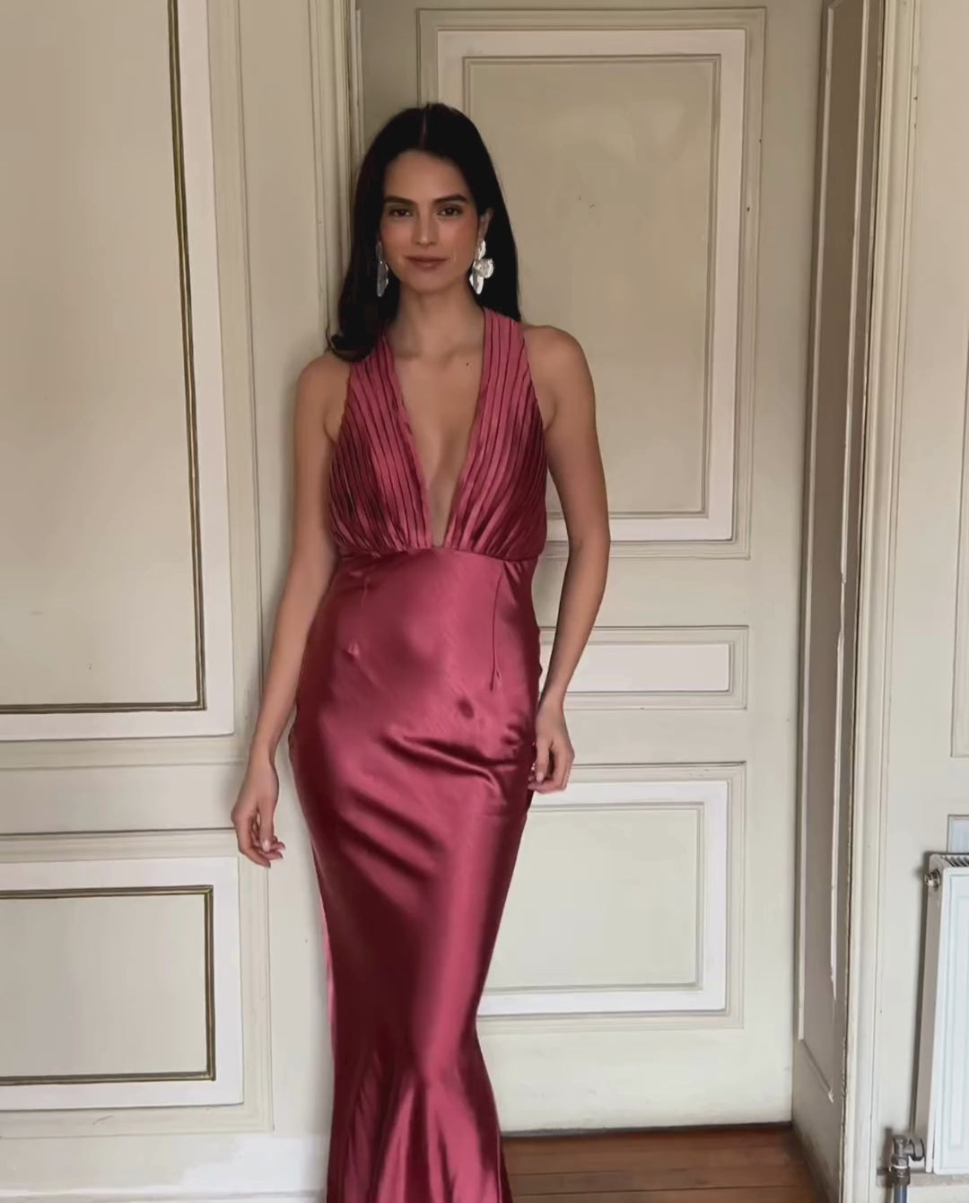 Vestido Largo de Fiesta María Fernanda Canela