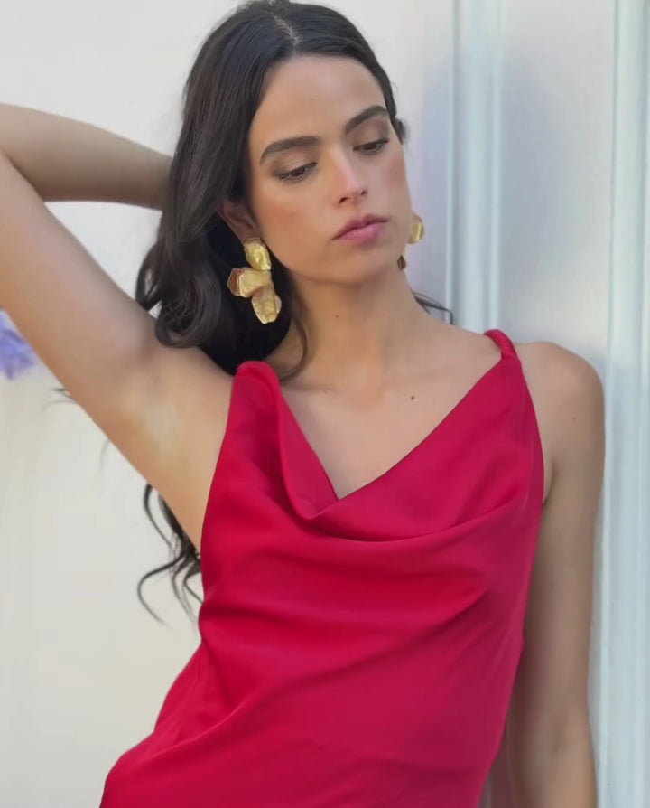 Vestido de Fiesta Montserrat Rojo