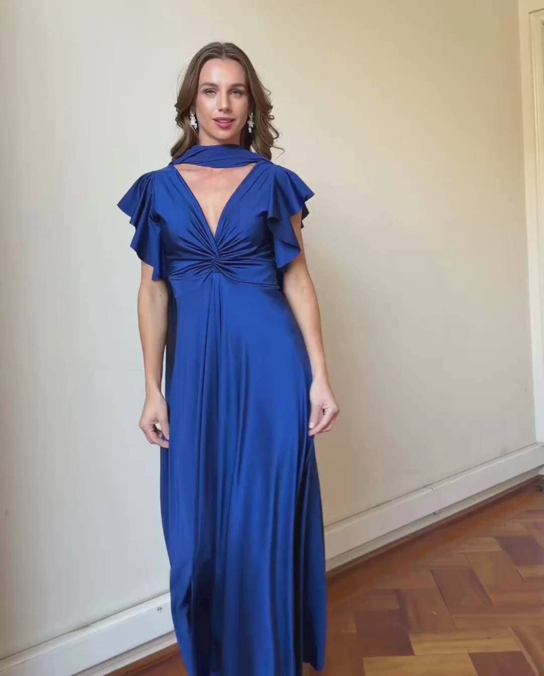 Vestido Largo de Fiesta Vane Azul Royal