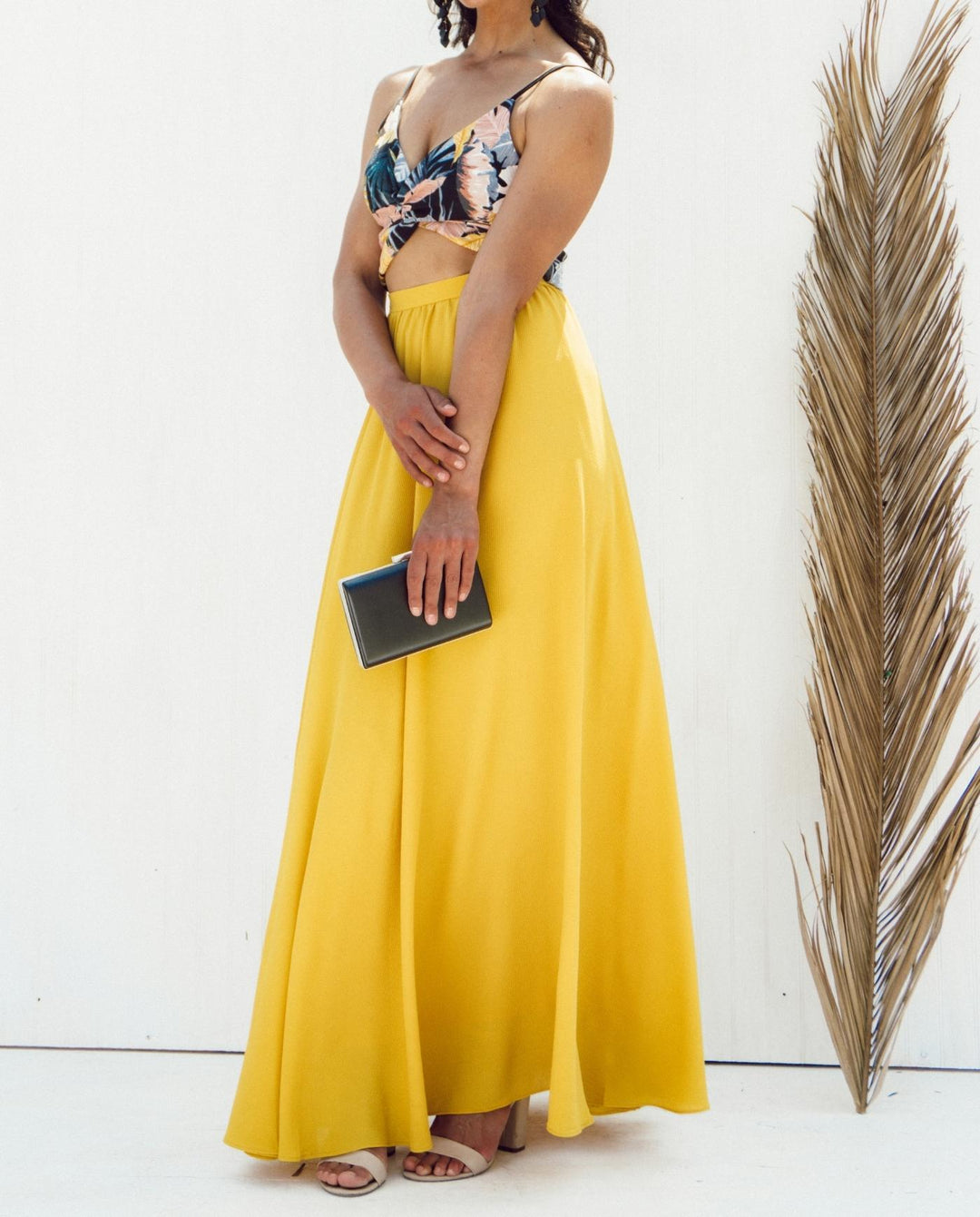 MAXI FALDA NOA AMARILLA