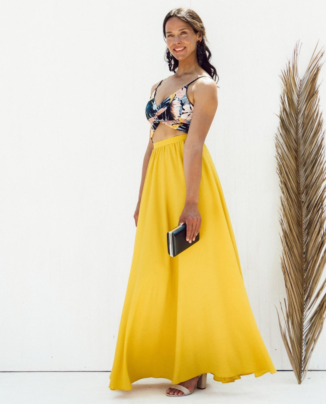 MAXI FALDA NOA AMARILLA