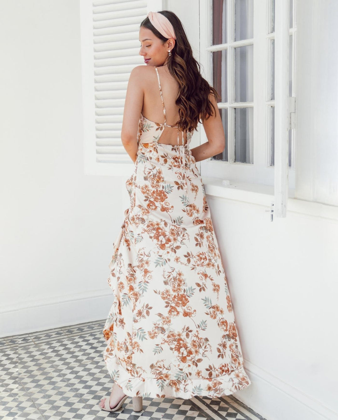 Vestidos Largos Vestido Floreado Dos Piezas Vestido Largo Estela