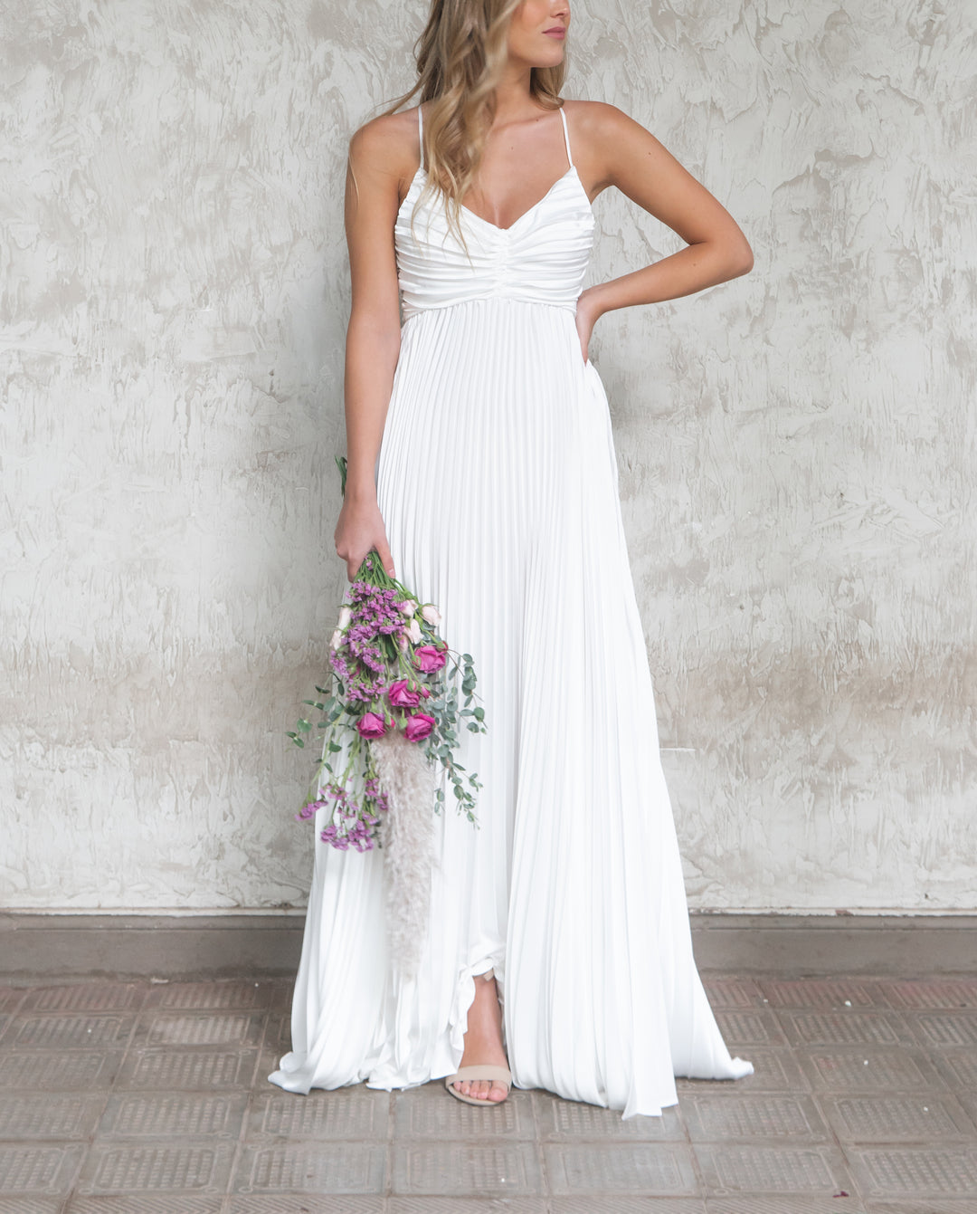 VESTIDO LARGO MAJO BLANCO