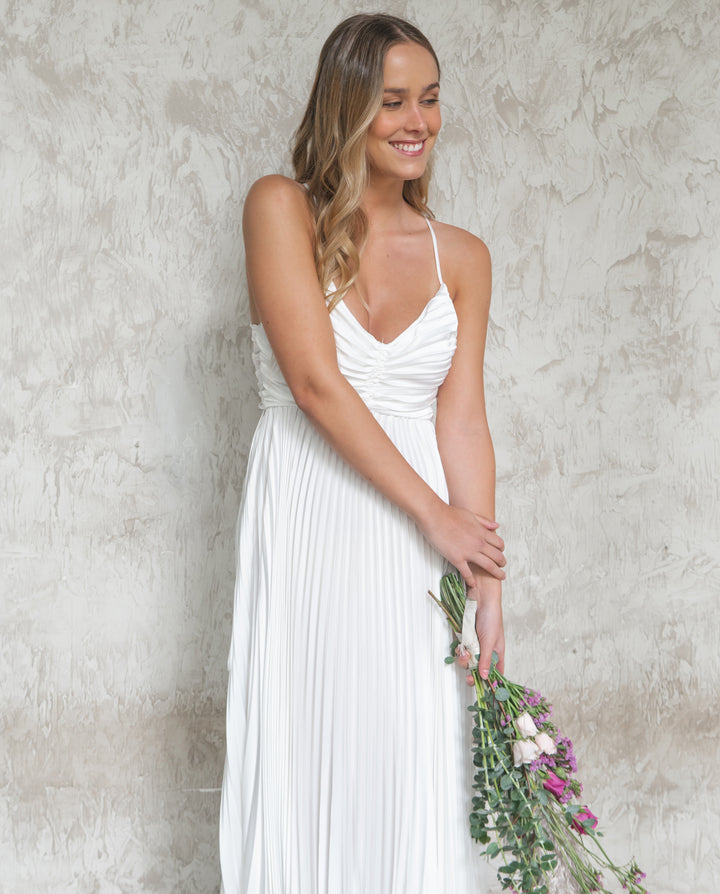 VESTIDO LARGO MAJO BLANCO