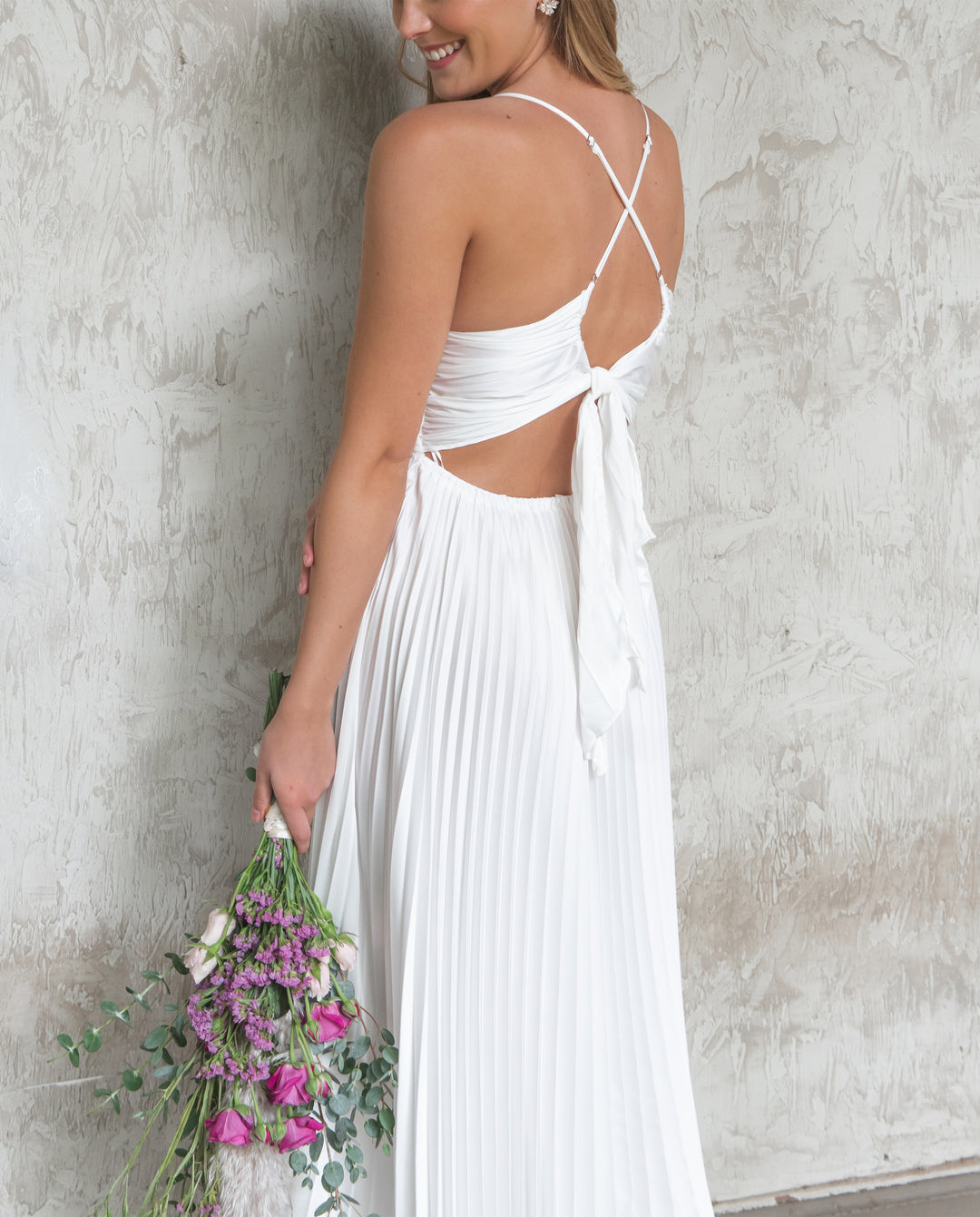 VESTIDO LARGO MAJO BLANCO