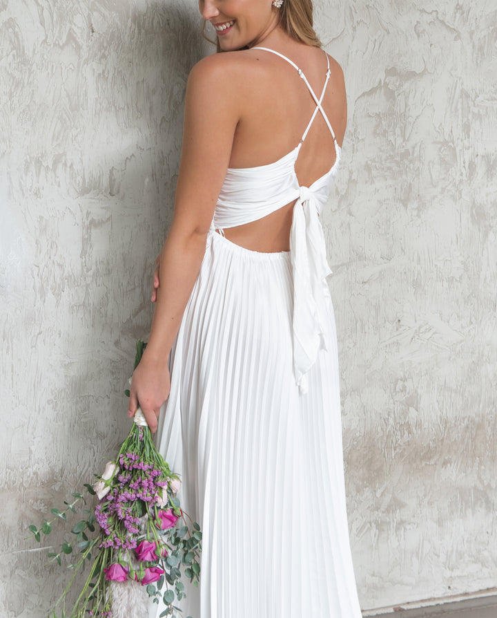 VESTIDO LARGO MAJO BLANCO