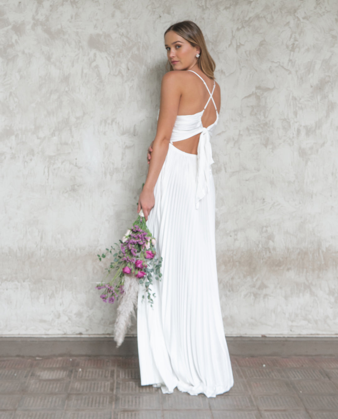 VESTIDO LARGO MAJO BLANCO