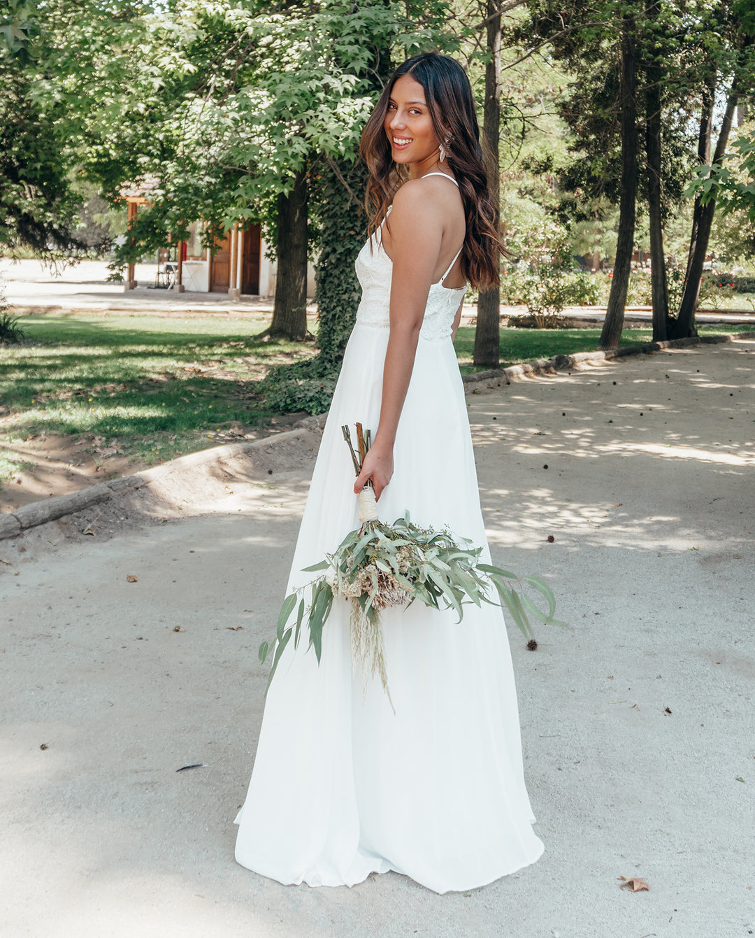 VESTIDO LARGO CAMILA IVORY