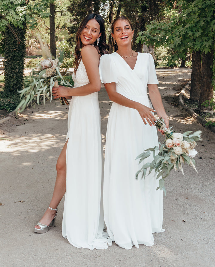 VESTIDO DE NOVIA LARGO CONSUELO IVORY