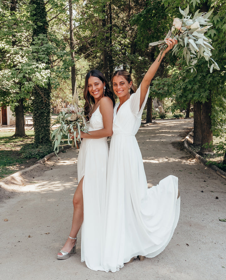 VESTIDO DE NOVIA LARGO CONSUELO IVORY