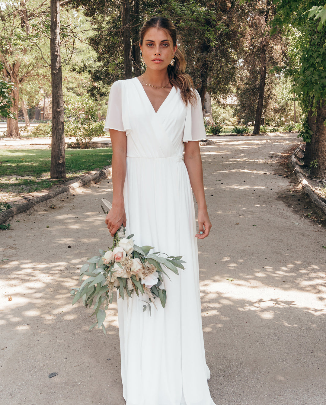 VESTIDO DE NOVIA LARGO CONSUELO IVORY