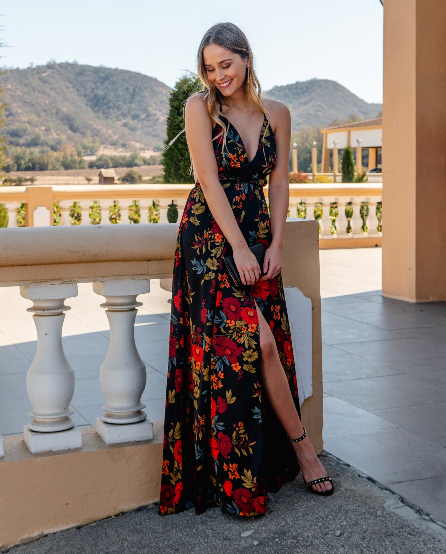 Vestido Negro Con Flores Forever 21 Vestido Negro Con Flores